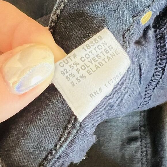 J Brand Cropped Skinny Destroyed Raw Hem Jeans in Blue Mercy - Picture 8 of 8